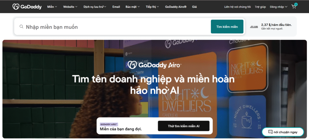 Giới thiệu về GoDaddy